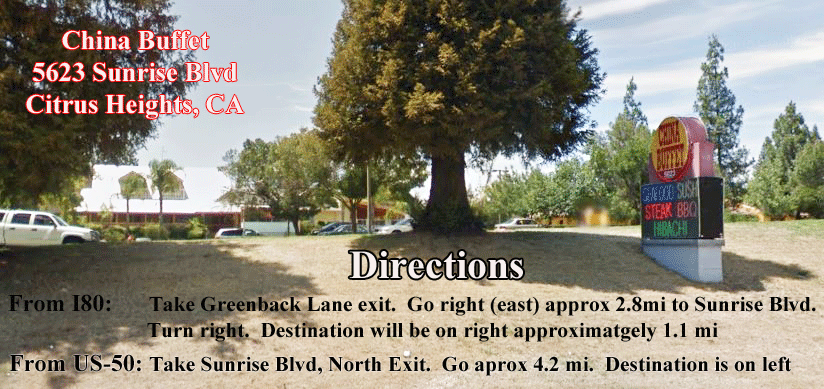 Directions to China Buffet