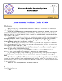 January 2011 Newsletter