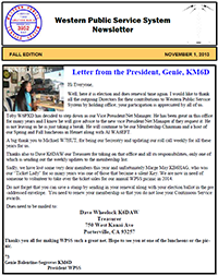 November 2013 Newsletter